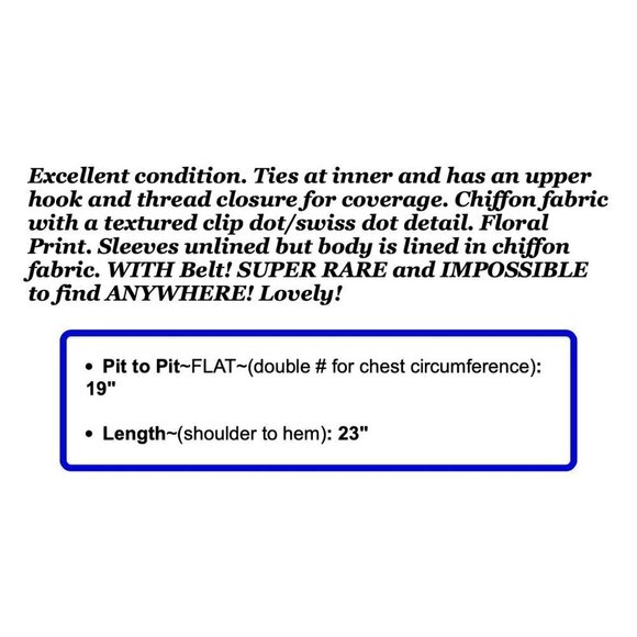 Banana Republic Sz PS SP Yellow Floral Print Chiffon Belted Wrap Top Blouse Dot - Picture 3 of 13